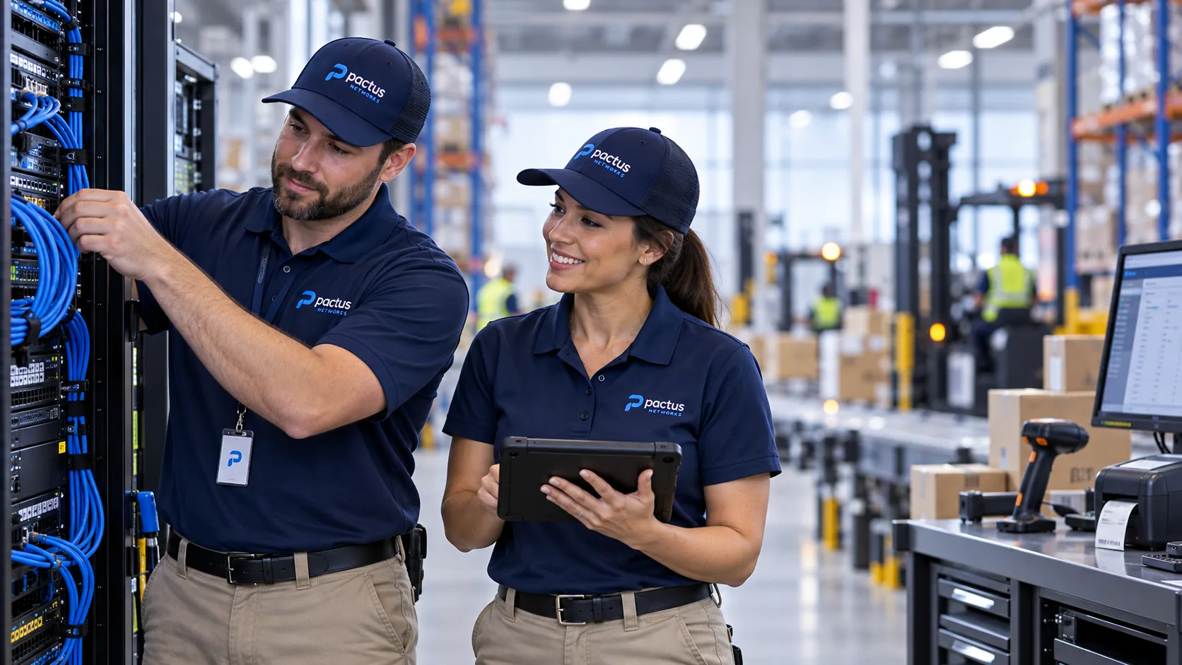 Warehouses & Distribution network infrastructure by Pactus Networks